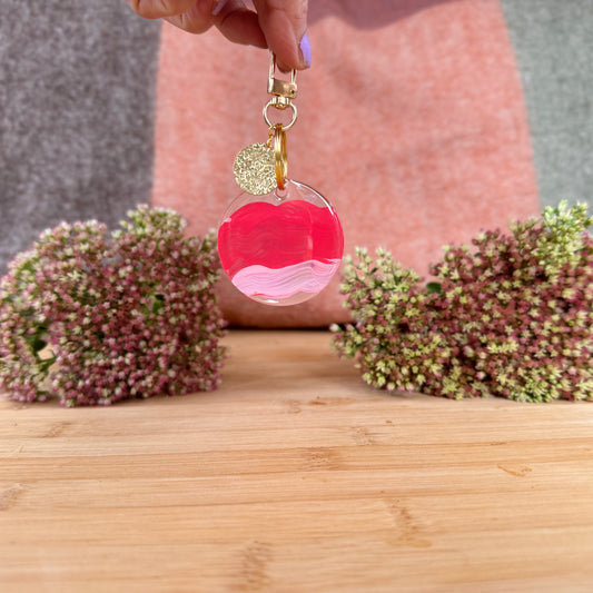 Keychain Schlüsselanhäänger " The Party has arrived "