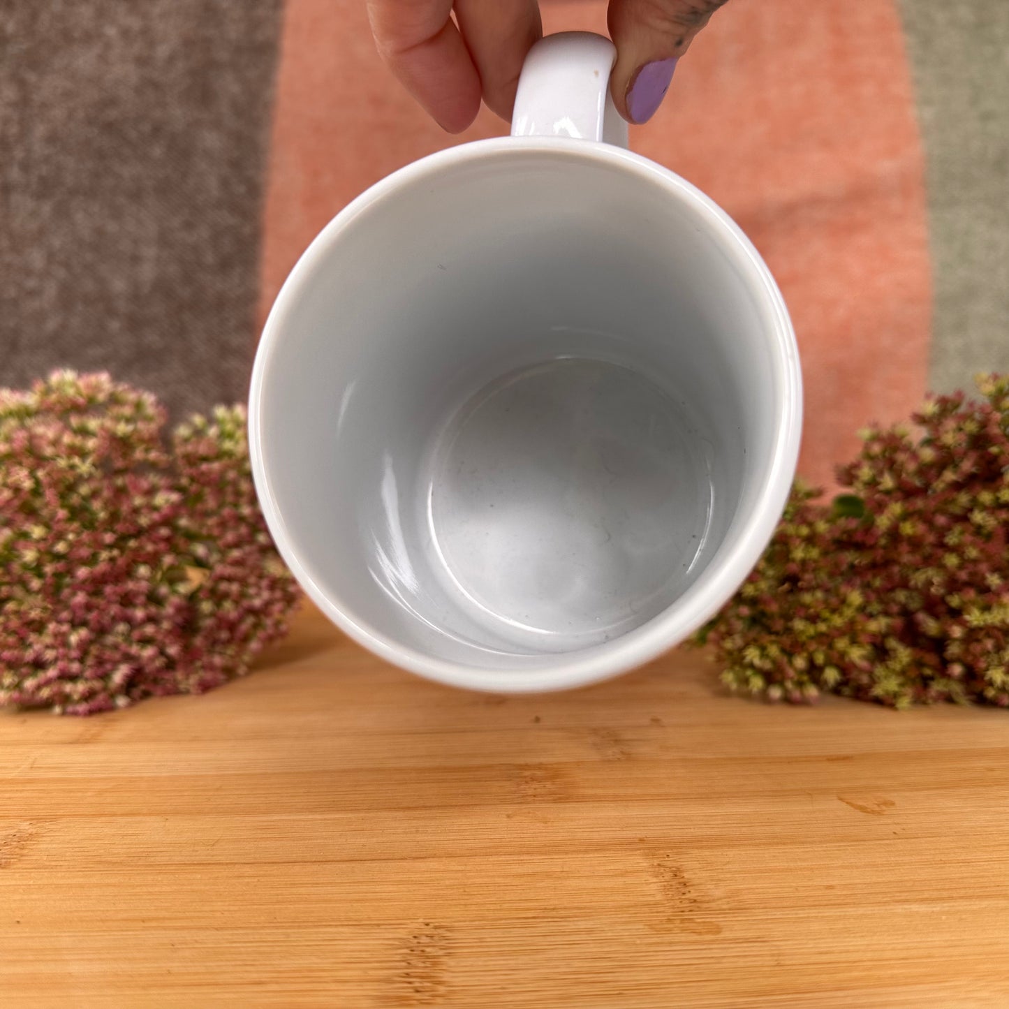 "Ich bin Kranich da" Keramiktasse