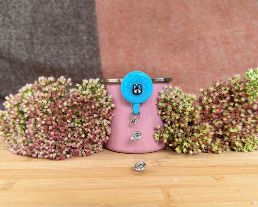Ausweishalter mit Jojo/ Badge Reel " Cat "